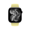 Pasek Crong Liquid do Apple Watch 42/41/40/38 mm Słomkowy Silikonowy