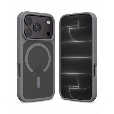 Etui CRONG Hybrid MATTE™ Magnetic MagSafe do iPhone 18 Pro Max / 17 Pro Max szare