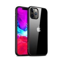 Průhledný kryt Crong - pouzdro pro iPhone 12 / iPhone 12 Pro (černé)