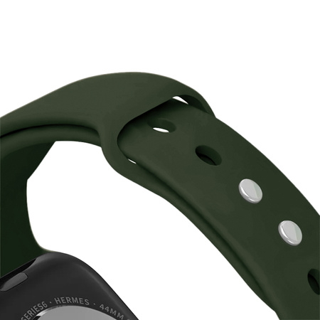 Crong Liquid - Pasek do Apple Watch 44/45/46/49 mm (zielony)