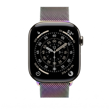 Crong Milano Steel - Stainless Steel Strap for Apple Watch 38/40/41/42 mm (Iridescent)