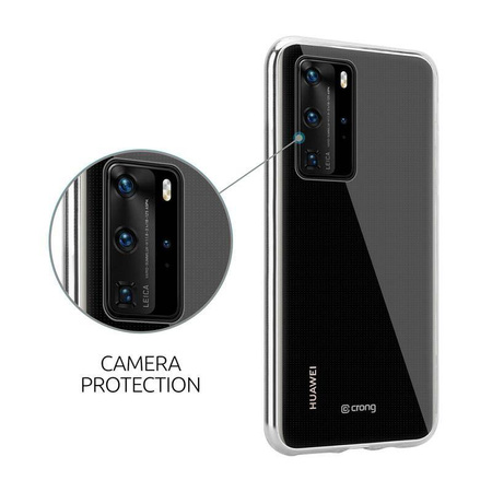 Etui Crong Crystal Slim Cover do Huawei P40 Przezroczyste Plecki