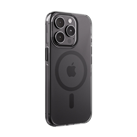 Crong Clear MAG Pro - iPhone 15 Pro MagSafe Hülle (Schwarz)