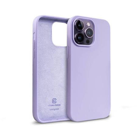 Etui do iPhone 14 Pro Max Crong Color Cover Silikonowy Case Fioletowy