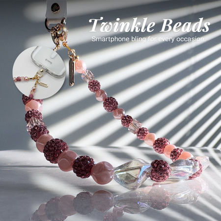 Crong Phone Charm Twinkle Beads – smycz do telefonu na nadgarstek z koralikami