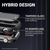 Etui Crong Hybrid Watch Case ze Szkłem Hartowanym do Apple Watch 41mm Clear