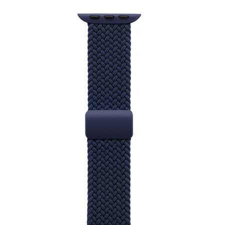 Crong Wave Band - Braided strap for Apple Watch 44/45/46/49 mm (navy blue)
