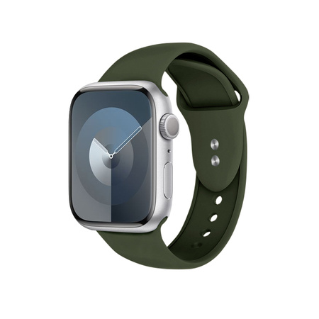 Crong Liquid - Pasek do Apple Watch 42/44/45/49 mm (zielony)