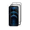 Crong Anti-Bacterial 3D Armor Glass – Vetro temperato 9H per iPhone 12 / iPhone 12 Pro Schermo intero + Telaio di installazione