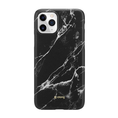 Θήκη Crong Marble Case - Θήκη iPhone 11 Pro (μαύρο)