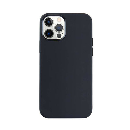Crong Color Cover Magnetic - iPhone 12 / iPhone 12 Pro MagSafe Tasche (schwarz)