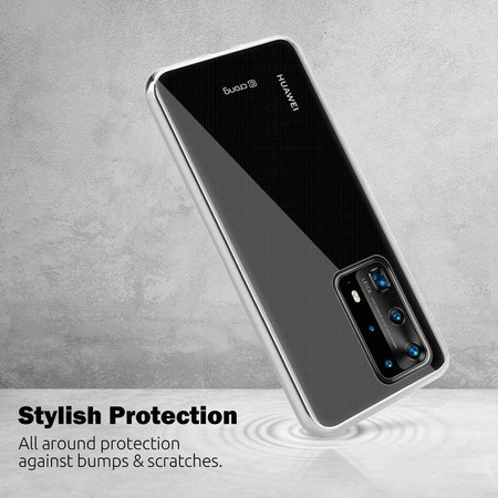 Crong Crystal Slim Cover - θήκη Huawei P40 Pro (Διαφανής)