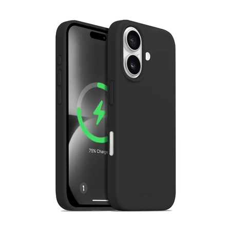 Funda magnética Crong Color Cover para iPhone 16 MagSafe (negra)