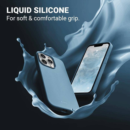 Crong Color Cover - Θήκη σιλικόνης για iPhone 13 mini (μπλε)