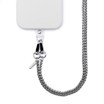 Crong Phone Crossbody - Handy-Anhänger Lanyard (Silber Link)