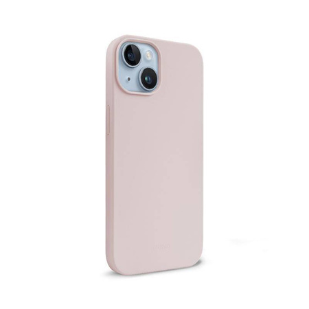 Crong Color Cover - Silikonowe etui do iPhone'a 14 Plus (piaskowy róż)