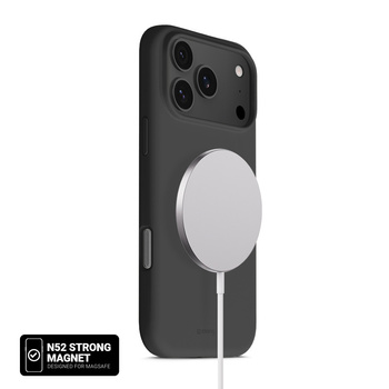 Funda magnética Crong Color Cover - MagSafe para iPhone 17 Pro Max (negra)