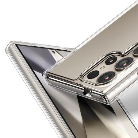 Etui Crong Crystal Shield Cover do Galaxy S24 Ultra Przezroczyste Plecki