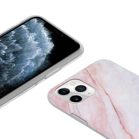 Θήκη Crong Marble Case - Θήκη iPhone 11 Pro (ροζ)