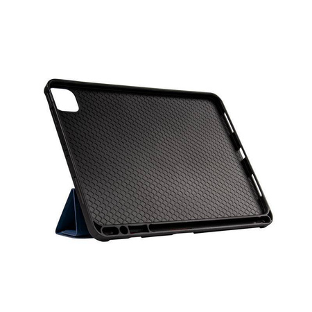 Crong FlexFolio - pouzdro pro iPad Pro 11" (2022-2021) / iPad Air 11" M2 (2024) / iPad Air 10,9" (5.-4. generace).) s Apple Pencil (modrá)