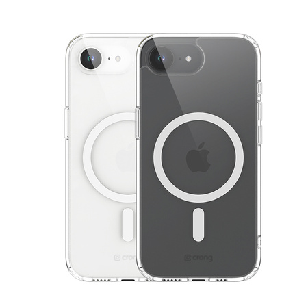 Funda transparente Crong MAG - Funda MagSafe para iPhone 16e (transparente)