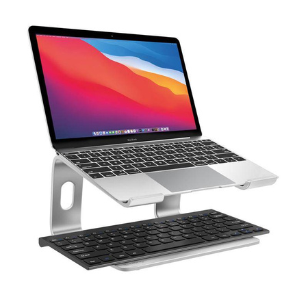 Crong AluBench – Aluminum Laptop Stand (Silver)