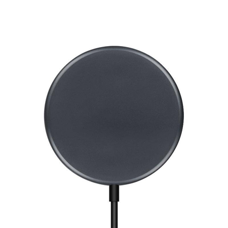 Bezdrátová nabíječka Crong MagSpot – hliníková indukční nabíječka MagSafe 15W (grafit)