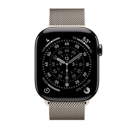 Crong Milano Steel – řemínek z nerezové oceli pro Apple Watch 44/45/46/49mm (šampaňské)