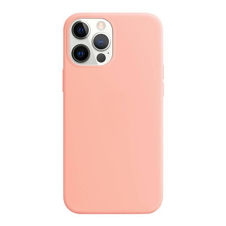 Crong Color Cover - Silikonové pouzdro pro iPhone 12 Pro Max (pískově růžové)