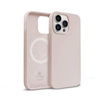 Crong Color Cover Magnetic - Θήκη σιλικόνης με MagSafe για iPhone 14 Pro (ροζ άμμος)