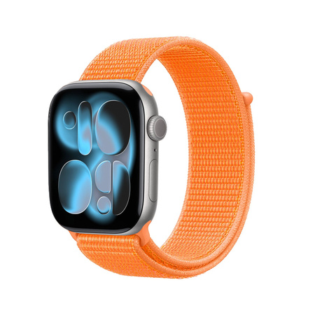 Crong Nylon - Cinturino Sportivo per Apple Watch 38/40/41/42 mm (Arancione Tropicale)