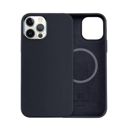 Crong Color Cover Magnetic - pouzdro MagSafe pro iPhone 12 Pro Max (černé)