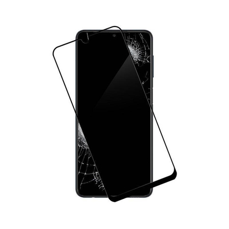 Crong 7D Nano Flexible Glass - 9H Hybridglas für den gesamten Bildschirm des Samsung Galaxy M22