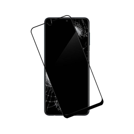 Crong 7D Nano Flexible Glass - υβριδικό γυαλί 9H για ολόκληρη την οθόνη του Samsung Galaxy M22
