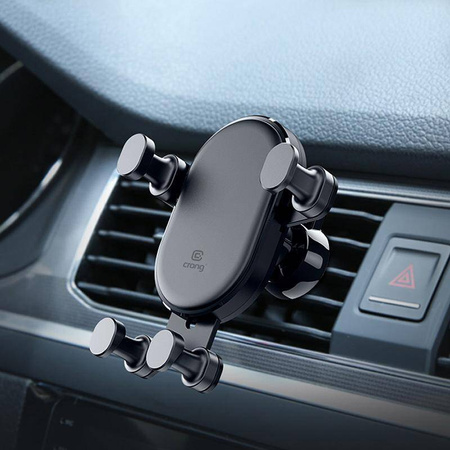 Crong Gravity Auto-Lock Autohalterung – Schwerkraft-Autohalterung für 4,7"-6,5"-Handys (schwarz)