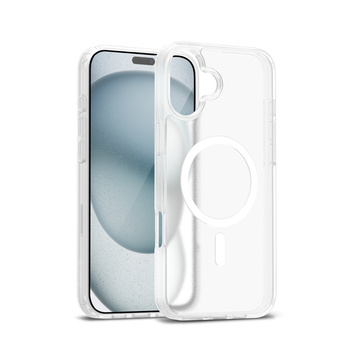 Crong Hybrid Matte Magnetic - MagSafe iPhone 17 Case (White)