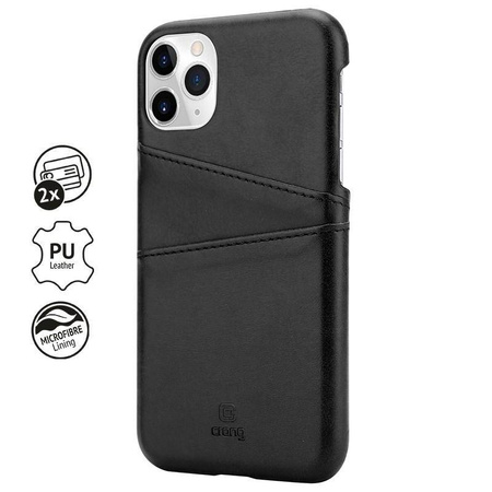 Crong Neat Cover - iPhone 11 Pro case with pockets (black)
