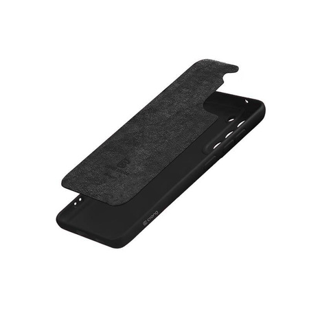 Crong Color Cover - Θήκη σιλικόνης για Samsung Galaxy S22 (μαύρο)