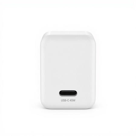 Crong Ultra Compact GaN - USB-C 45W PD 3.0 Wall Charger with PPS (White)