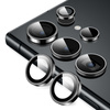 Δακτύλιος φακού Crong - Σκληρυμένο γυαλί για το φακό της κάμερας του Samsung Galaxy S24 Ultra (μαύρο)