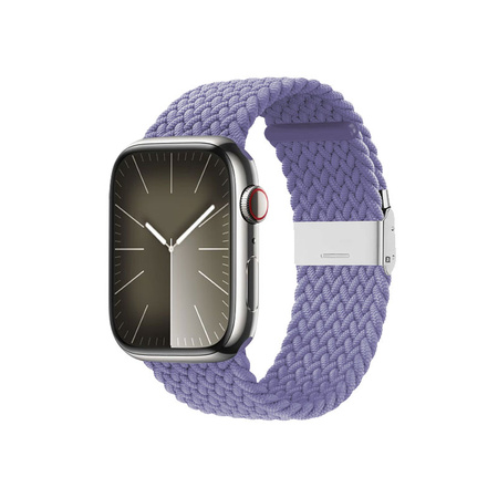 Crong Wave Band - Geflochtenes Armband für Apple Watch 38/40/41 mm (lila)