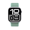 Correa deportiva Crong de nailon para Apple Watch de 38/40/41/42 mm (verde atlántico)