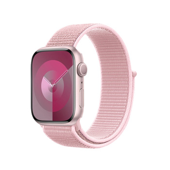 Crong Nylon - Cinturino Sport per Apple Watch 38/40/41/42 mm (Rosa Cipria)