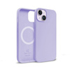 Etui Crong Color Cover Magnetic do iPhone 14 Plus MagSafe Silikon Fioletowe