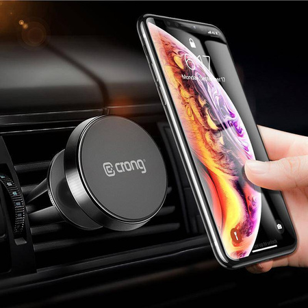 Crong Magnetic Smart Car Holder - Magnetische Autohalterung für Handy (schwarz)