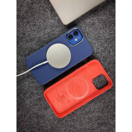 Crong Color Cover Magnetic - Etui iPhone 12 / iPhone 12 Pro MagSafe (czerwony)