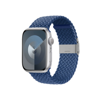 Crong Wave Band - Pletený řemínek pro Apple Watch 38/40/41 mm (modrý)