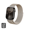 Crong Milano Steel - Βραχιόλι Milano για Apple Watch 44/45/46/49 mm (σαμπάνια)