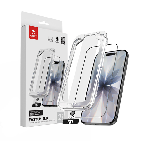 Crong EasyShield 2-Pack - Tempered Glass iPhone 18 Pro / 17 / 17 Pro / 16 Pro (2 pieces)