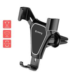 Uchwyt Samochodowy do Telefonu na Kratkę Nawiewu Crong Gravity Auto-Clip Car Holder Czarny